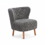 Emil Lounge Chair | Short Wool Graphite