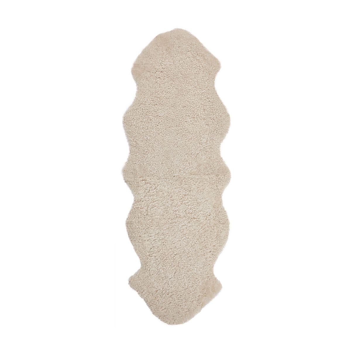  Double Sheepskin Rug | New Zealand | Short Wool curly | 170x60 cm