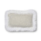 Wool Cushion | Long Wool trim  | 52x52 cm |34x52 cm Silver/Ivory