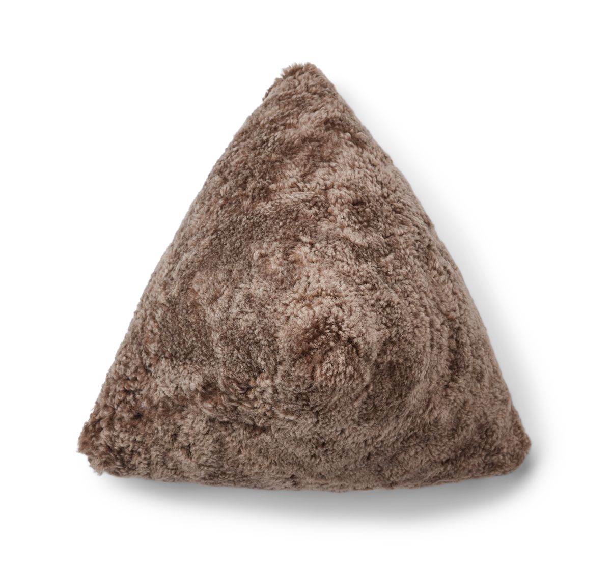 Hematite Cushion | Short Wool | 35x35x35 cm Taupe