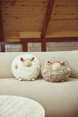 Cute Sheep Cushion Ø20 cm | Ø26 cm | Ø34 cm Taupe