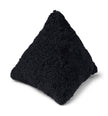 Hematite Cushion | Short Wool | 35x35x35 cm Black