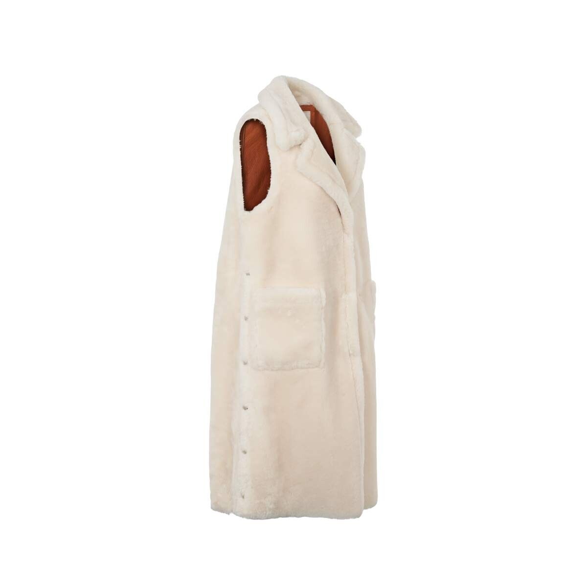 Raelynn Vest Leather Brown/Ivory