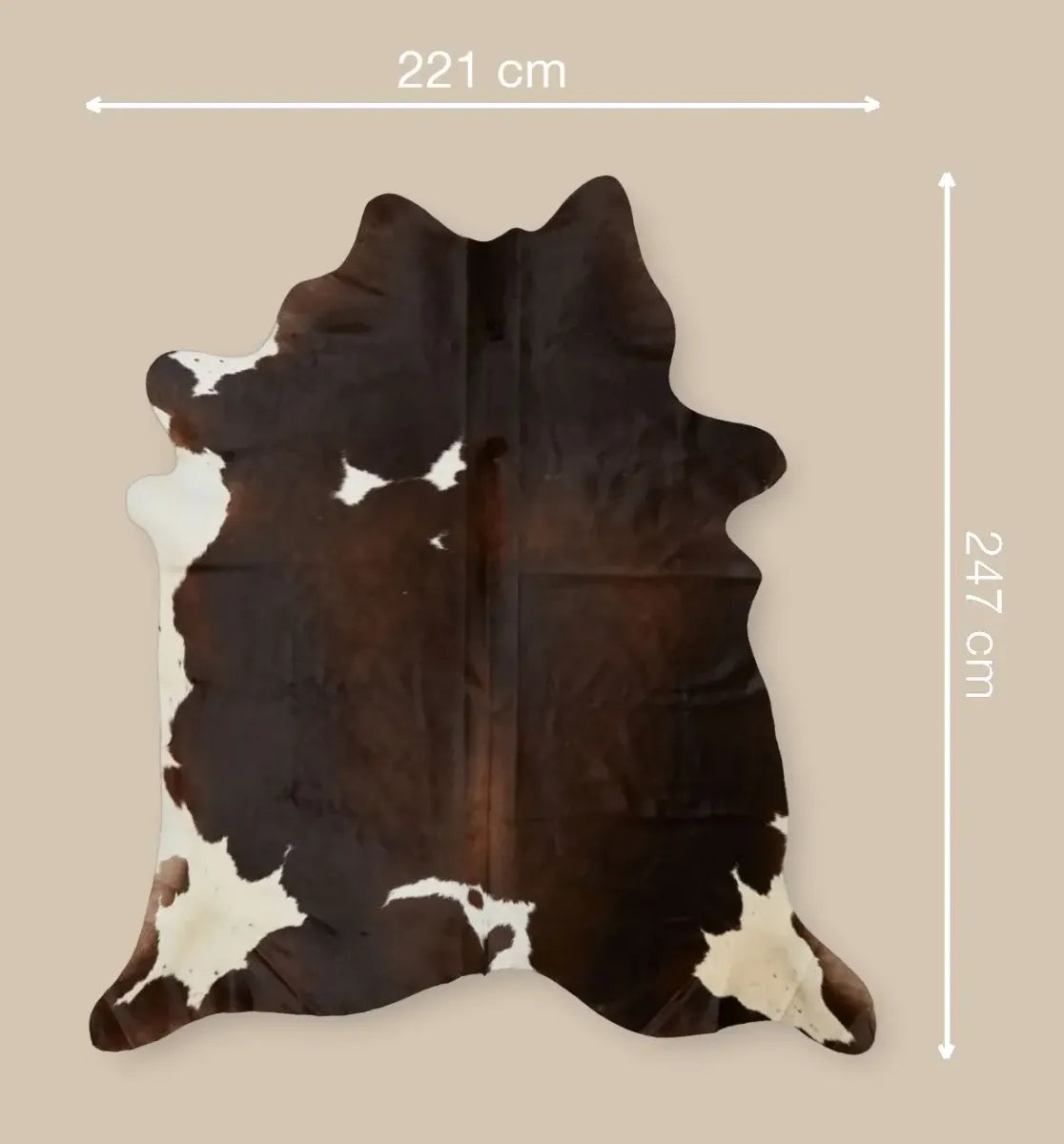 Cow Hide Rug | Dark Brown/Red | 3,6 sqm Dark Brown/Reddish