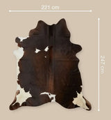 Cow Hide Rug | Dark Brown/Red | 3,6 sqm Dark Brown/Reddish