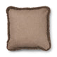 Short-Wool Sheepskin Cushion | SW trim | 52x52 cm Beige/Taupe