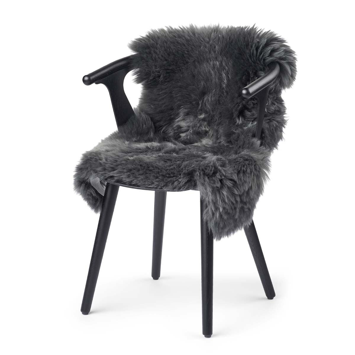Premium | New Zealand Sheepskin | Long Wool | 90 cm Steel