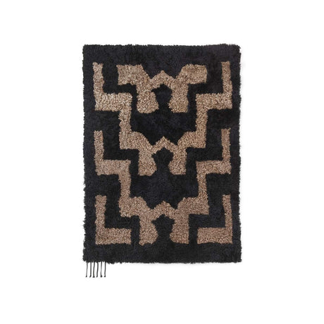 Short Wool Curly Sheepskin Design Rug | 70x98 cm