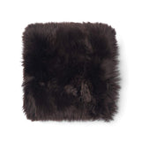 Long Wool Sheepskin Seat Cover Zero Waste Chocolate