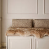 Sheepskin Cushion | Short Wool | New Zealand | 35x45 cm Moon Light