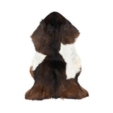 Premium Goat Skin | Short Wool Brown/White