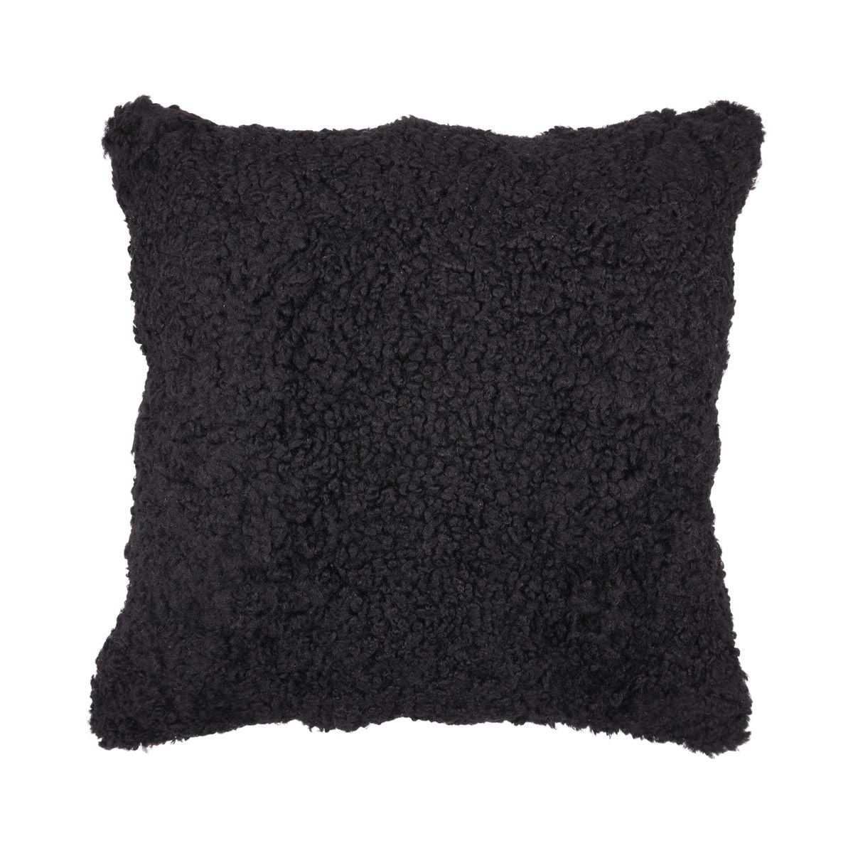 Sheepskin Cushion | Short Wool | New Zealand | 50x50 cm Black