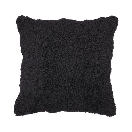 Sheepskin Cushion | Short Wool | New Zealand | 50x50 cm Black