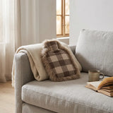 Hot Water Bottle | Sheepskin and Wool | 37x27 cm Lindsay Tartan/Ivory