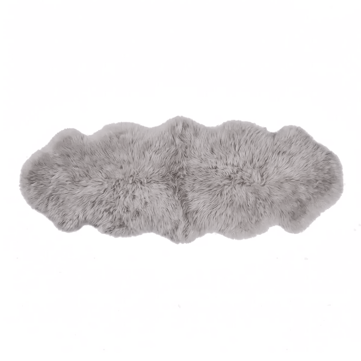Fellvang Double Sheepskin | Long Wool | New Zealand | 160x60 cm Light Grey
