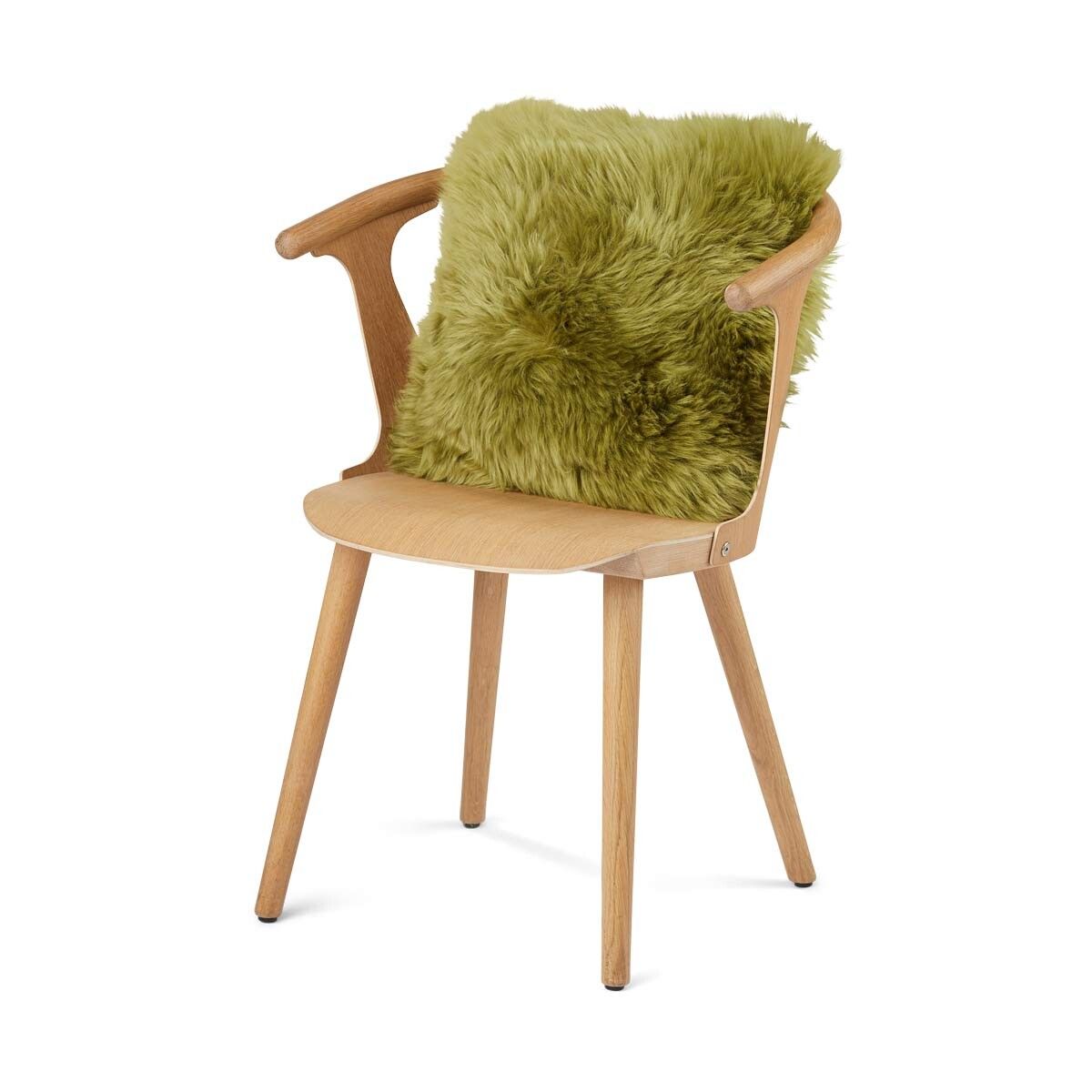 Sheepskin Cushion | Long Wool | New Zealand | 40x40 cm Green