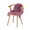 Mongolian Sheepskin | Curly | 85x50 cm Grape Purple