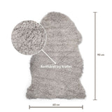Merino Sheepskin | Short Wool | approx. 90x60 cm Grey