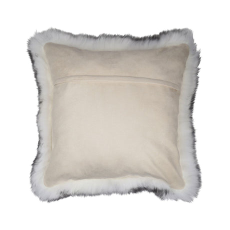 Sheepskin Cushion | Long Wool | New Zealand | 50x50 cm Black Tip