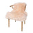 Merino Sheepskin Dyed | New Zealand | Long Wool | approx. 90x60 cm Princess Peach