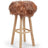 Theo Bar Stool + Cover | Oak Legs | Tibet Sheepskin Sunset