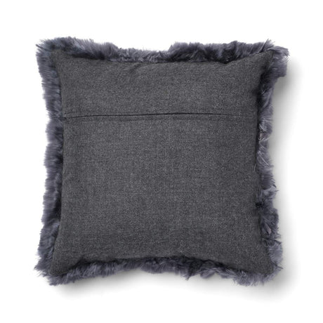 Alpaca Cushion | Long Wool Steel