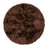 Long Wool Sheepskin Design Rug | Ø140 cm Chocolate