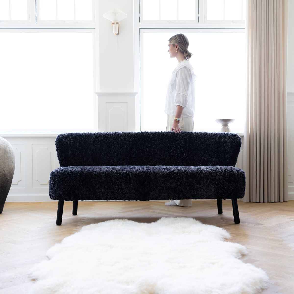Emanuel 2 seater Sofa Anthracite