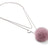 Necklace Pom Pom  Light Purple