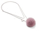 Necklace Pom Pom  Light Purple