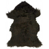 Tibetan Sheepskin | Curly | Green/Brown | 100x60 cm