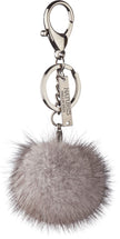 Pom Pom Keyring Black Metal Dark Blue Irish