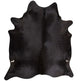 Premium Natural Cowhides | XXL Size | Brazil Solid Black