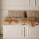 Double New Zealand Sheepskin | Long Wool | Rug 180 cm Aubergine