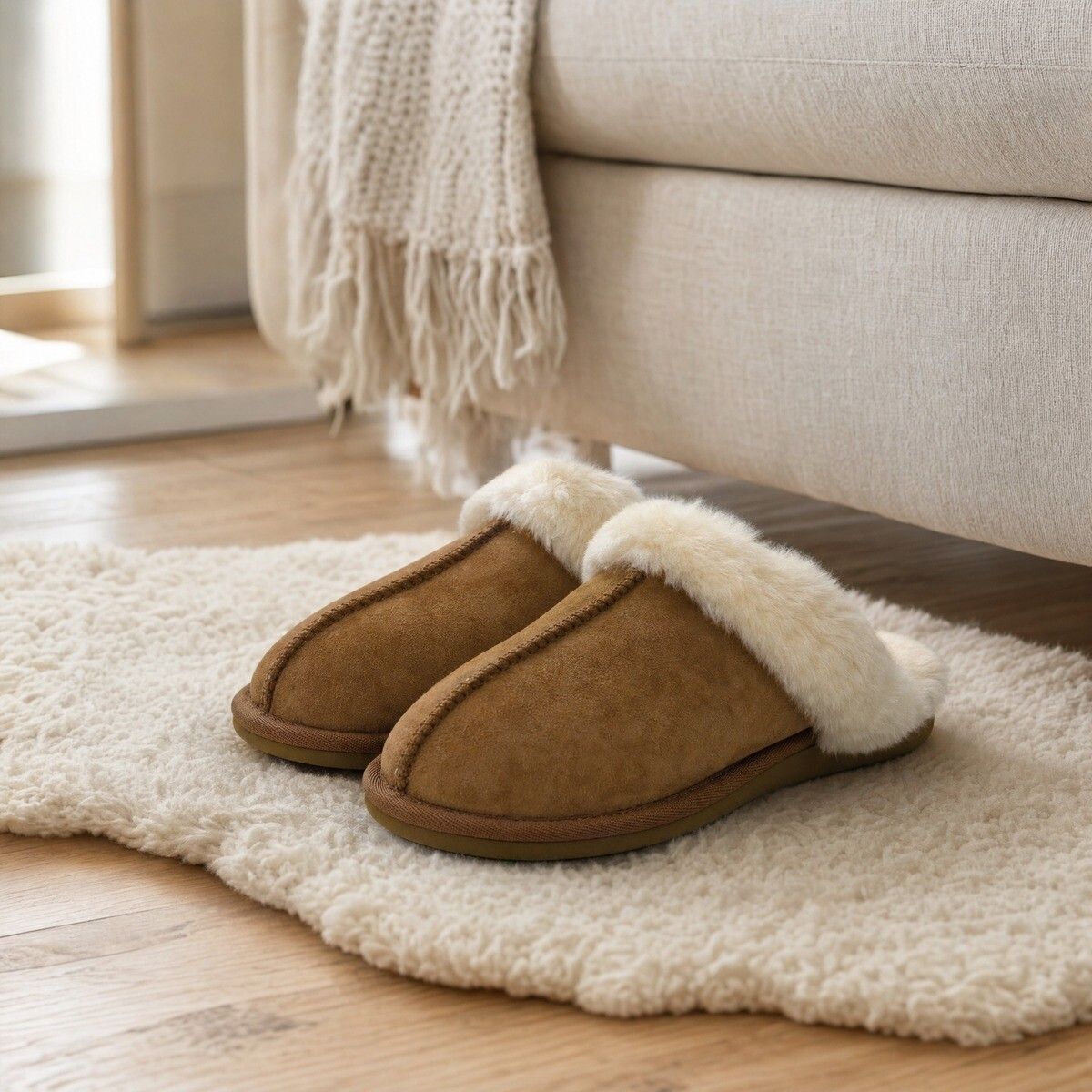 Nordic Sheepskin Slipper Chocolate