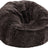 Round Sheepskin Bean Bag | Short Wool | Medium Cappuccino