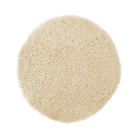 Short Wool Seat Cover | New Zealand | Ø34 cm Moon Light
