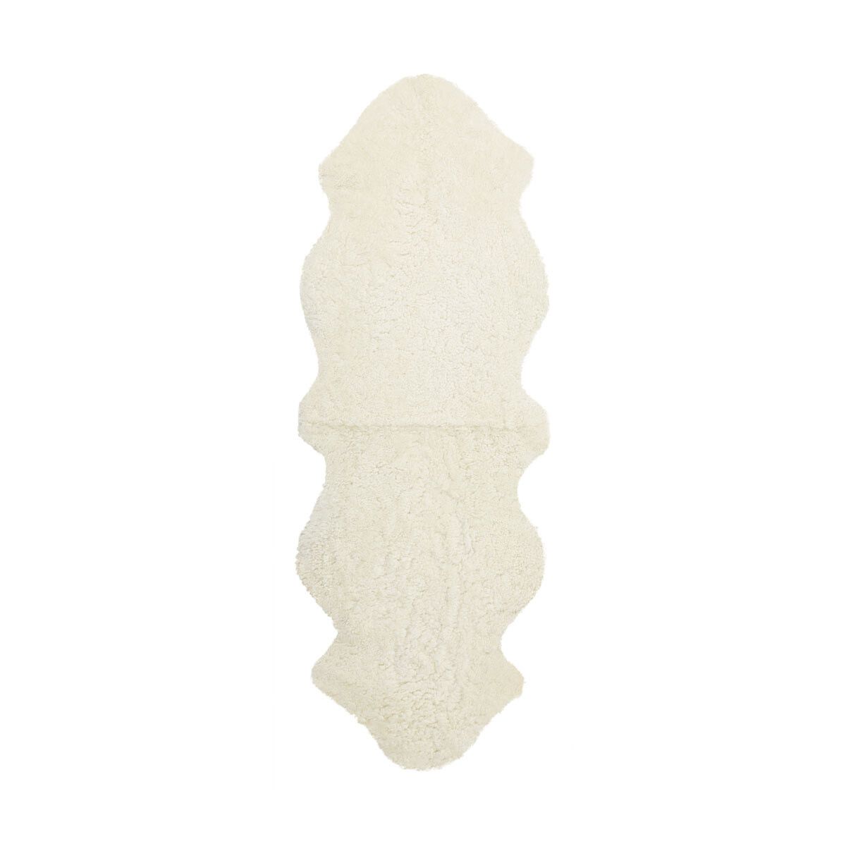 Premium | Double New Zealand Sheepskin | Short Curly Wool | 180 cm Ivory